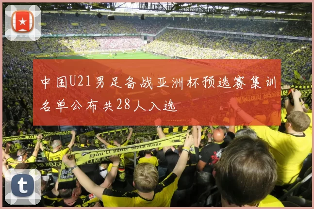 中国U21男足备战亚洲杯预选赛集训名单公布共28人入选